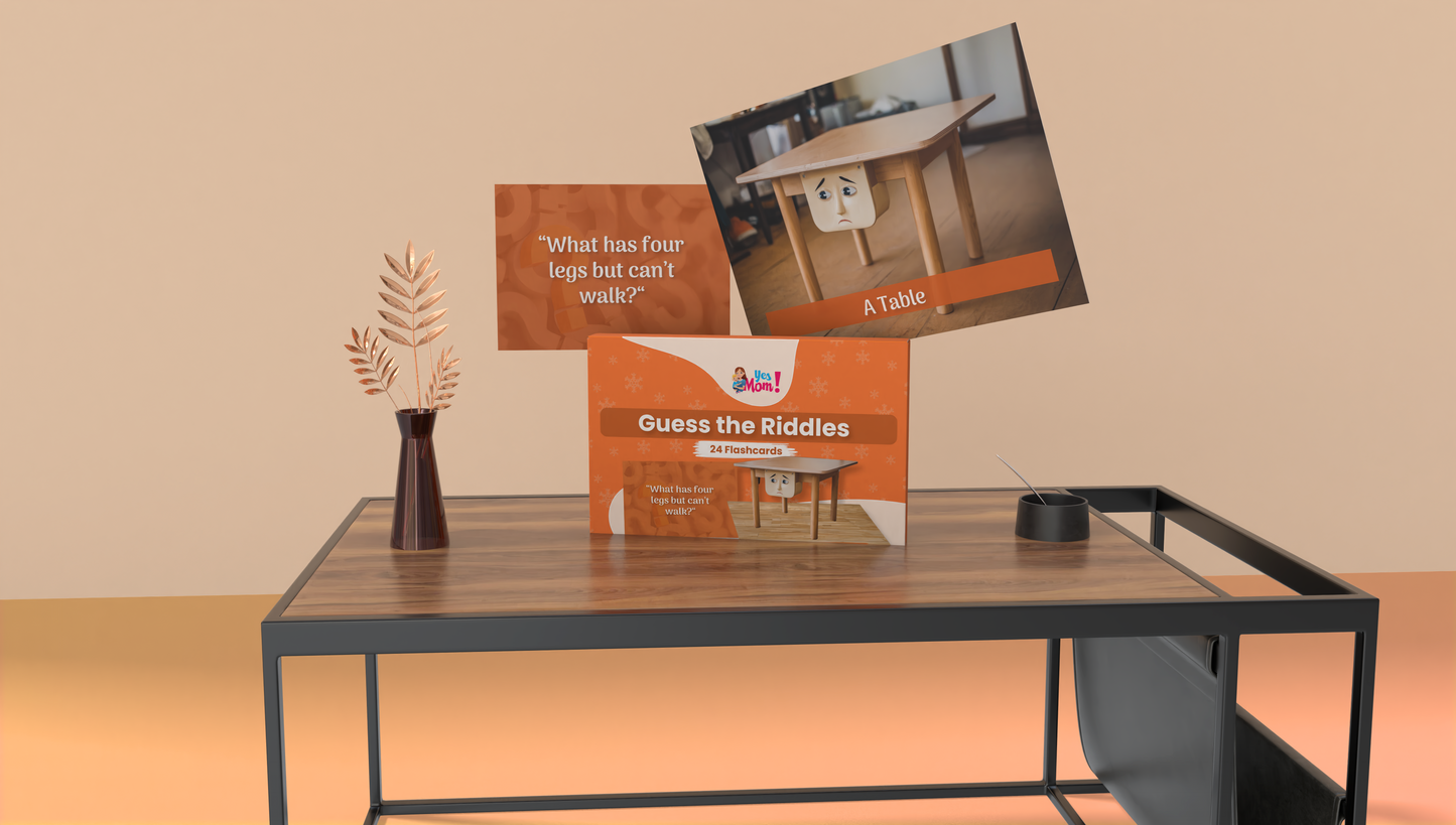 Flip & Guess Flashcards for Kids (3-8 Years) : Set of Riddles, Sports, Professions & Animals | Improves Observation skills, word association, and logical thinking.